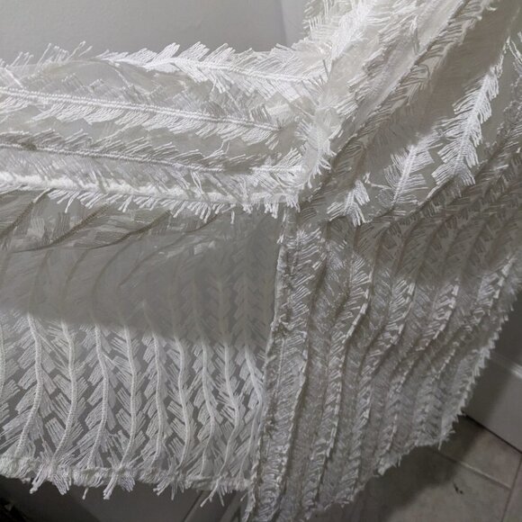 Zara | White textured midi dress - Picture 8 of 12